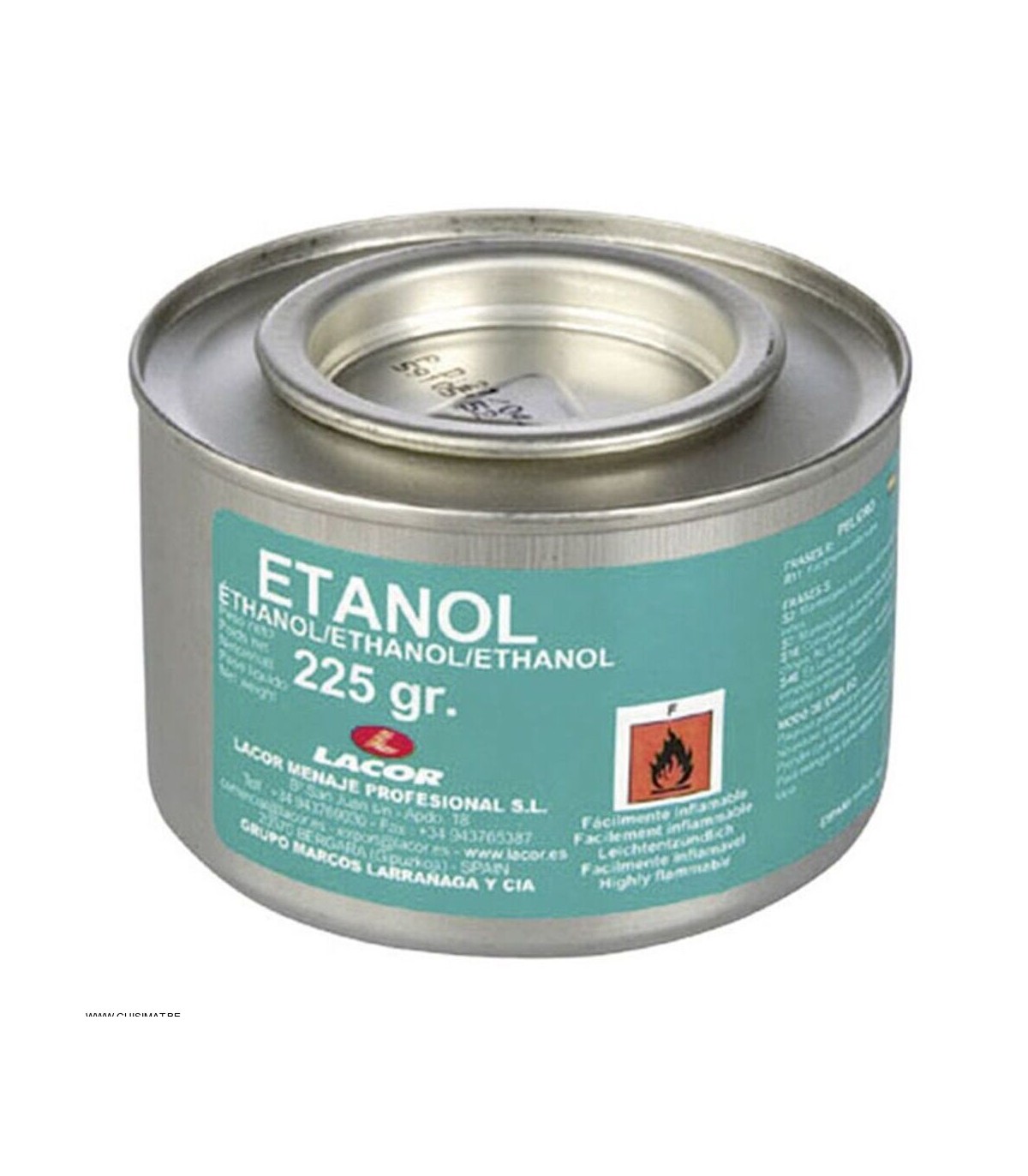 GEL DE CHAUFFE ETHANOL 225GR LACOR dans GEL COMBUSTIBLE