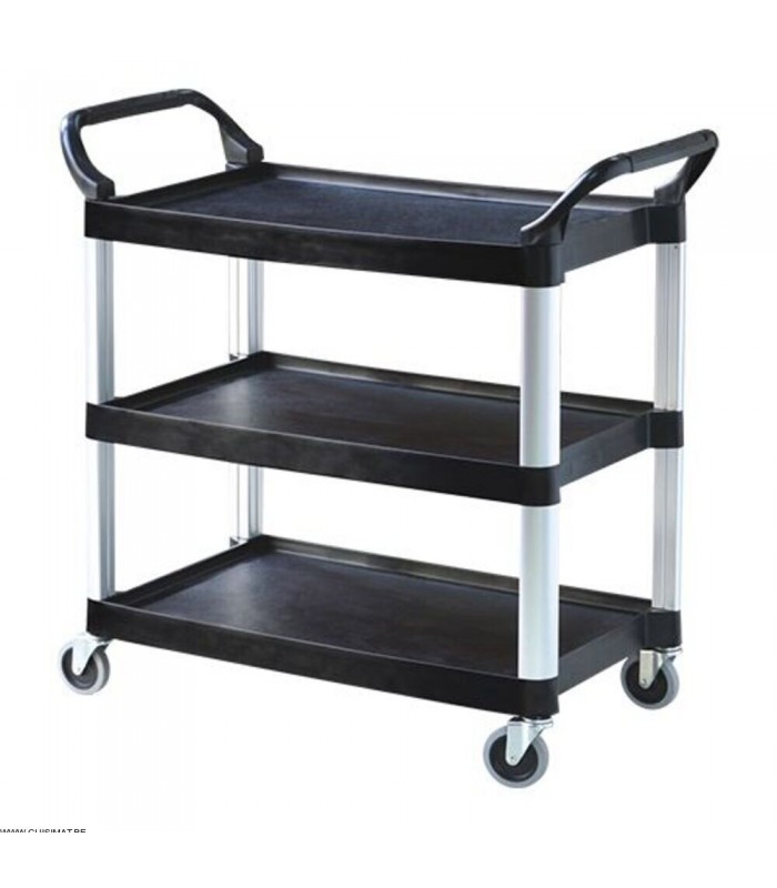 CHARIOT DE SERVICE 79*48CM  3 PLATEAUX CUISIMAT dans CHARIOT DE DEBARRASSAGE